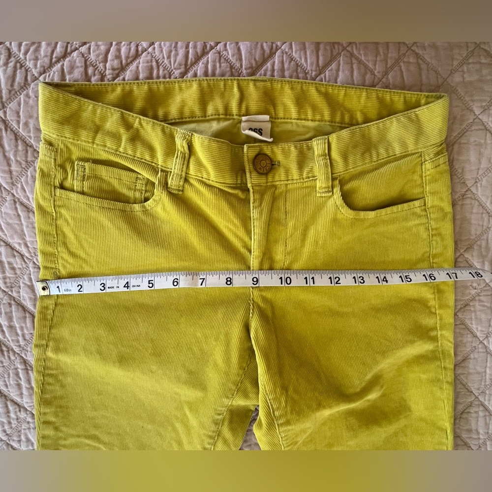 J.Crew Bright Yellow City Fit Corduroy Pants, Size 26S - Picture 4 of 7